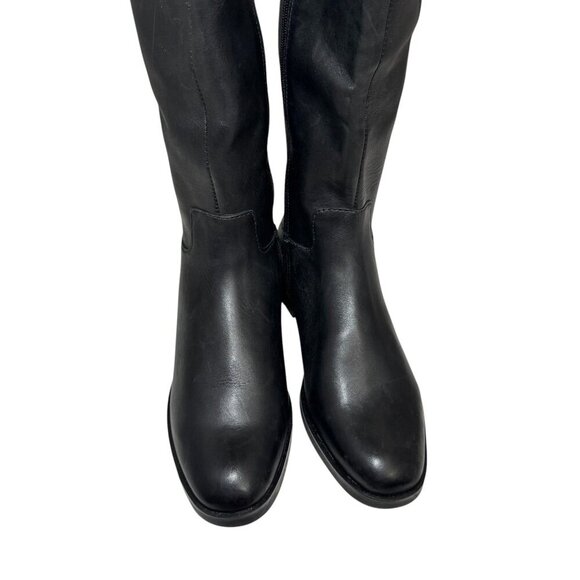 Jack Rogers Adaline Knee High Leather Riding Boot Black New Size 7.5 NEW $298 - Picture 4 of 9